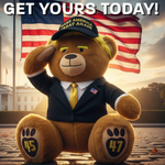 Black & Gold MAGA Bear